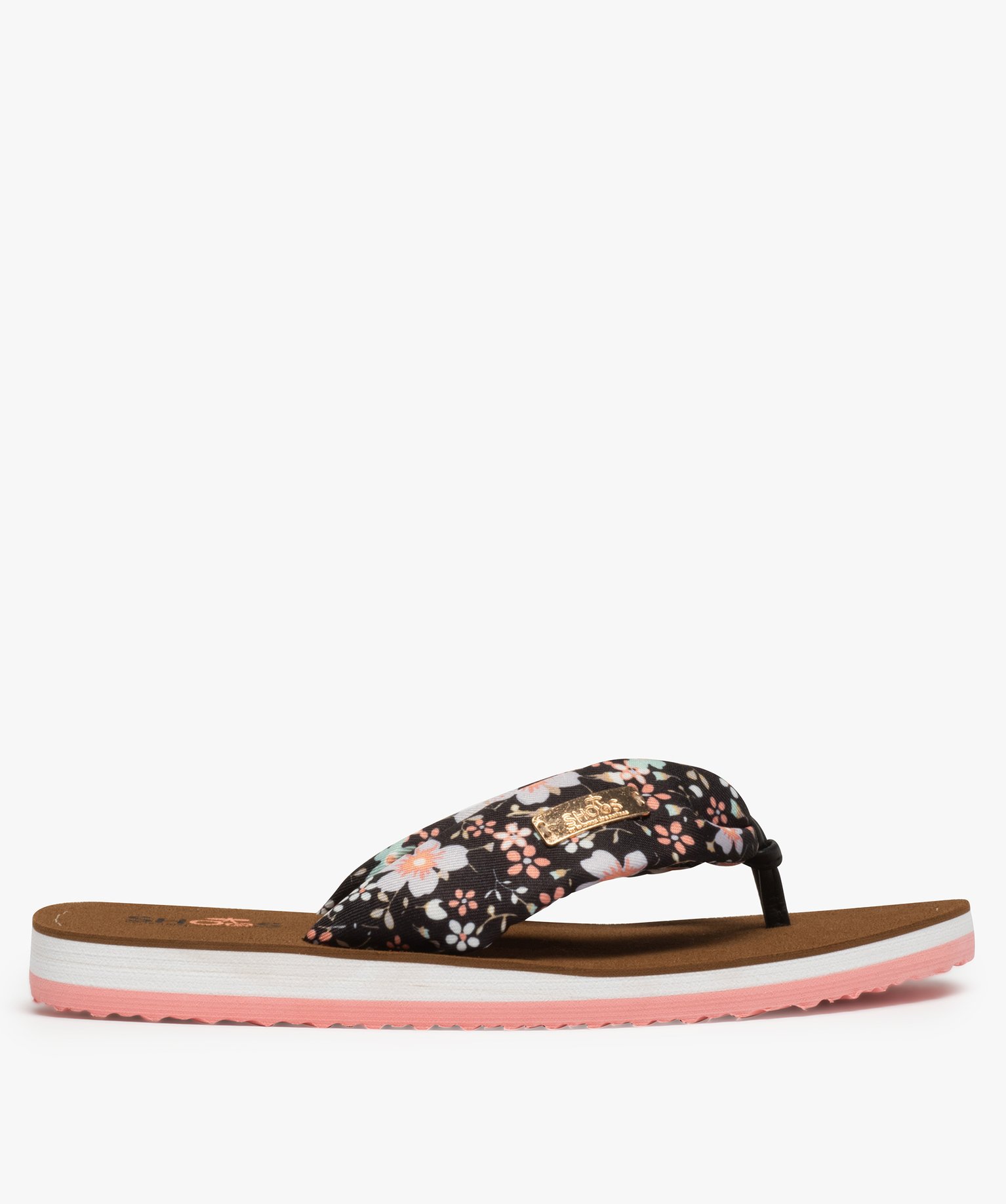 Tongs femme dessus drapé en tissu – Shoes by LTDC noir | GEMO
