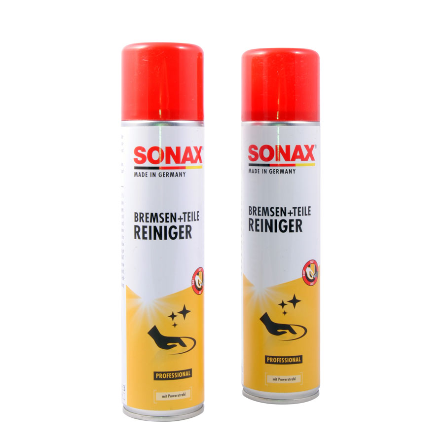 SONAX 4837410 Bremsen+Teile-Reiniger, Bremsenreiniger, 2x 400 ml - ATU