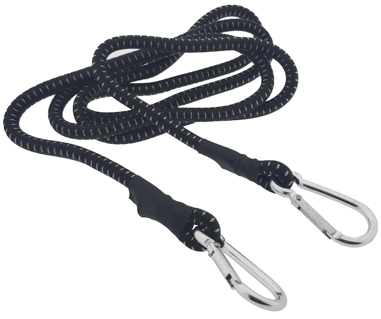 HundB Fixierpflaster Gepäckspanner 1,5 m x 8 mm, mit Karabinerhaken Gepäckspanner Planenspa