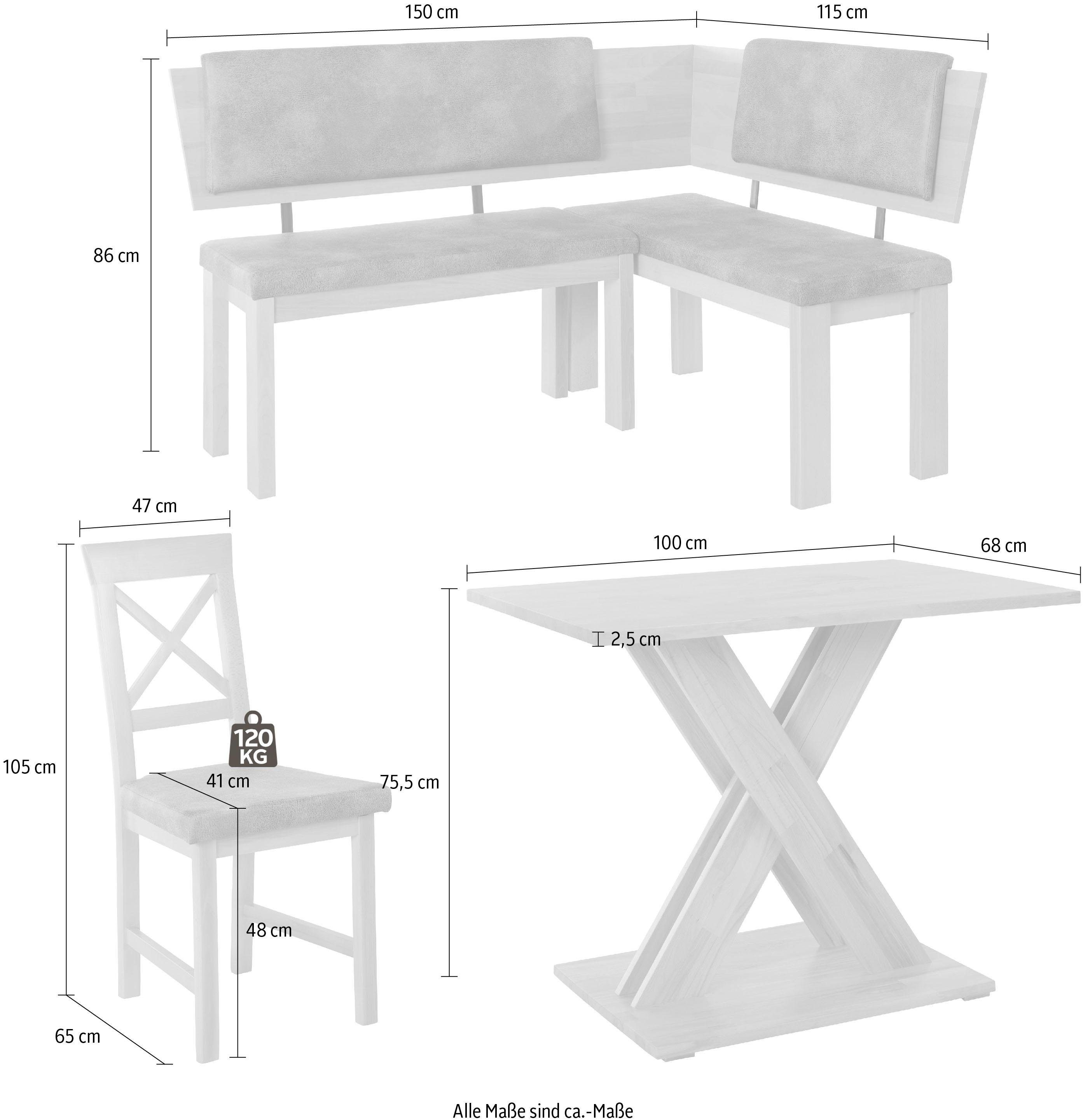 Home affaire Eckbankgruppe Bremen, (Set, 4-tlg), (4-teilig)