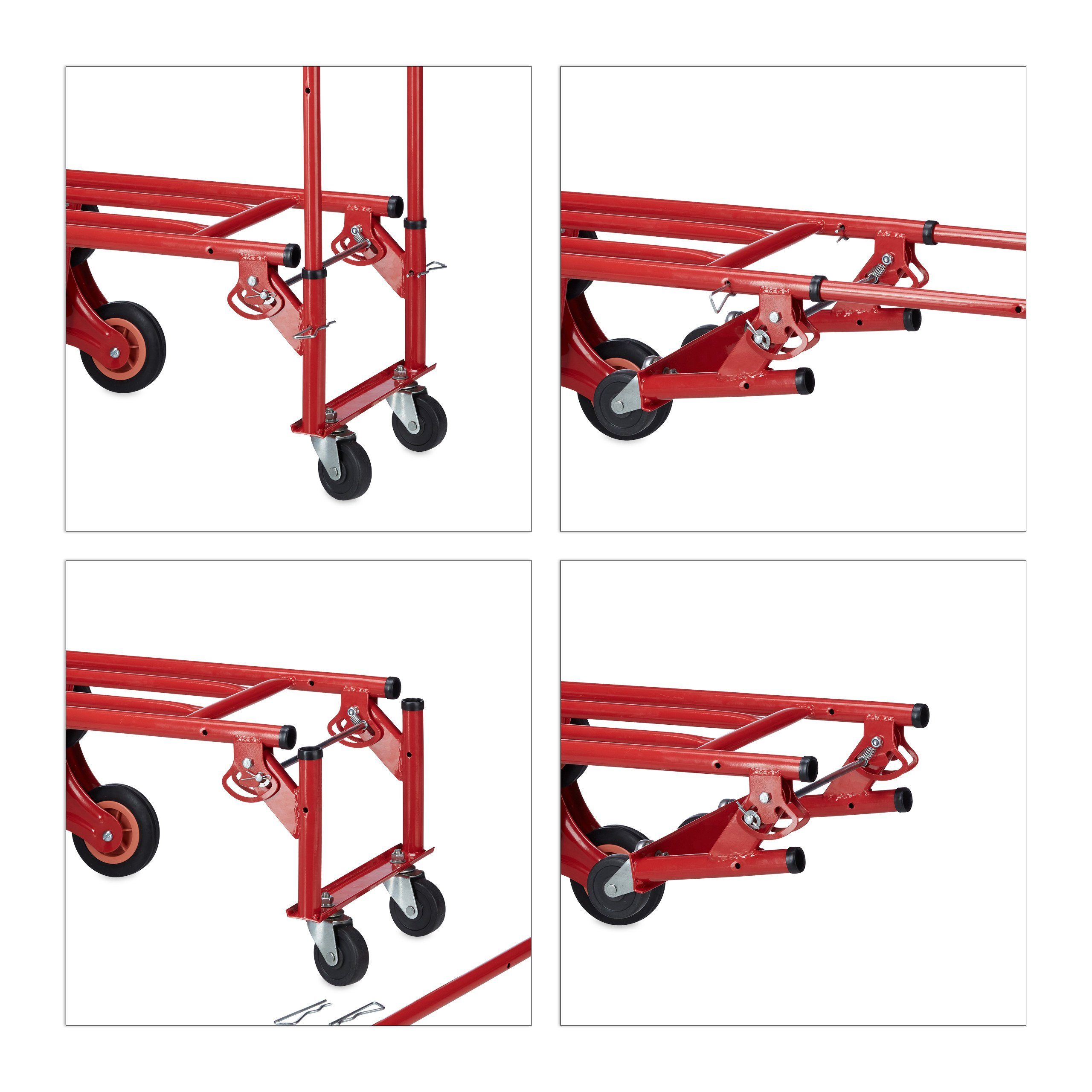 relaxdays Treppensackkarre Treppensteiger bis 150 kg