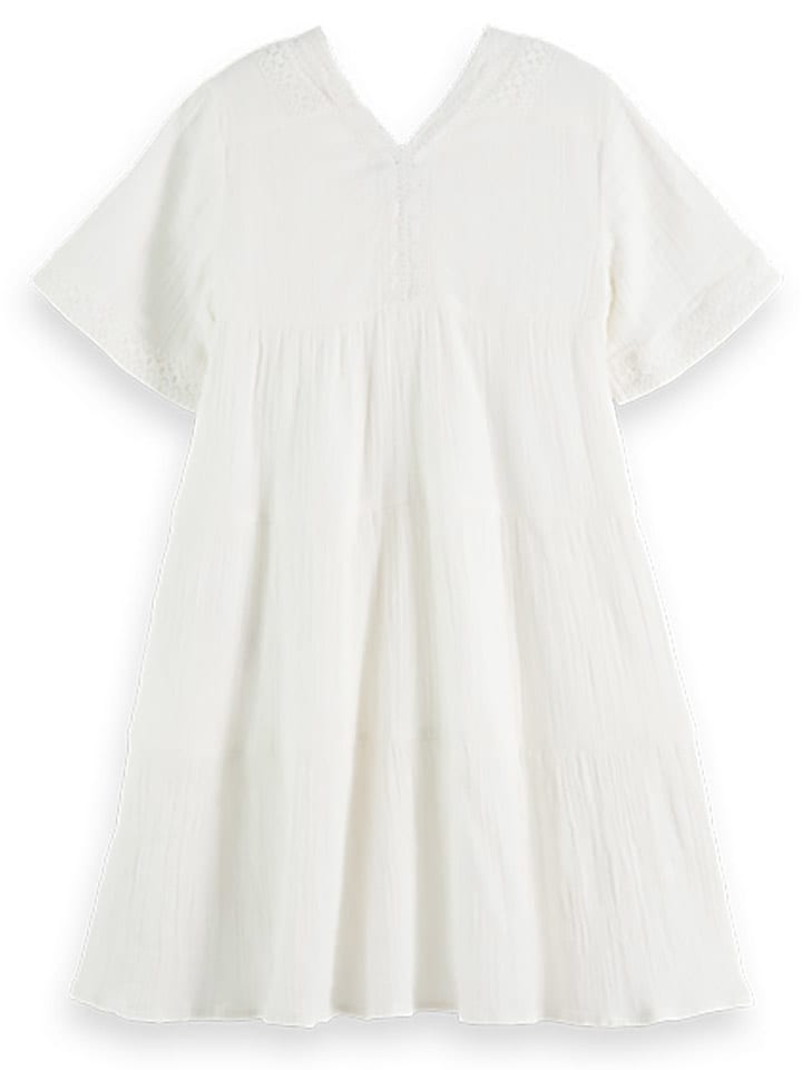 Scotch & Soda Kleid in Weiß günstig kaufen