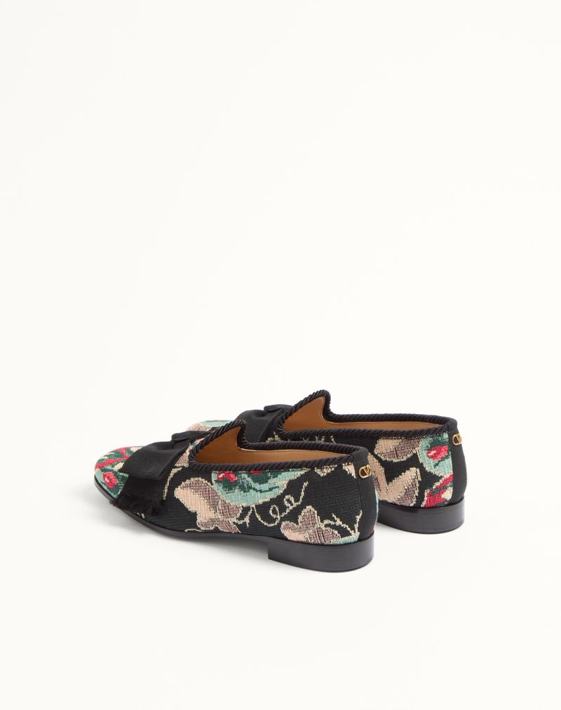 Mocassim Bowow em tecido Jacquard