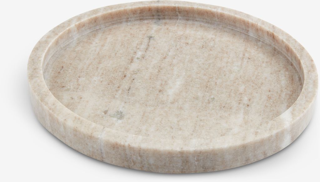 Bandeja decorativa VALDEMAR Ø25cm mármore