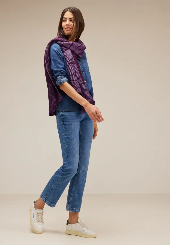 Street One Jacquard Plissée Schal