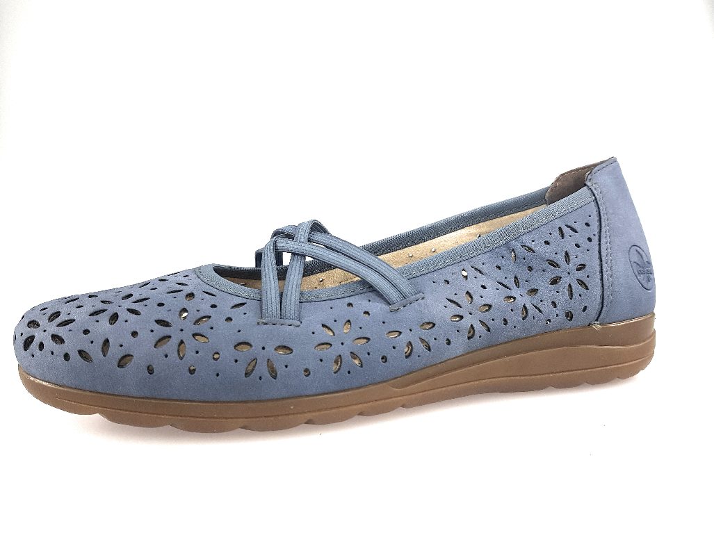 Rieker Nabukino L9356-10 Blau 10 light blue
