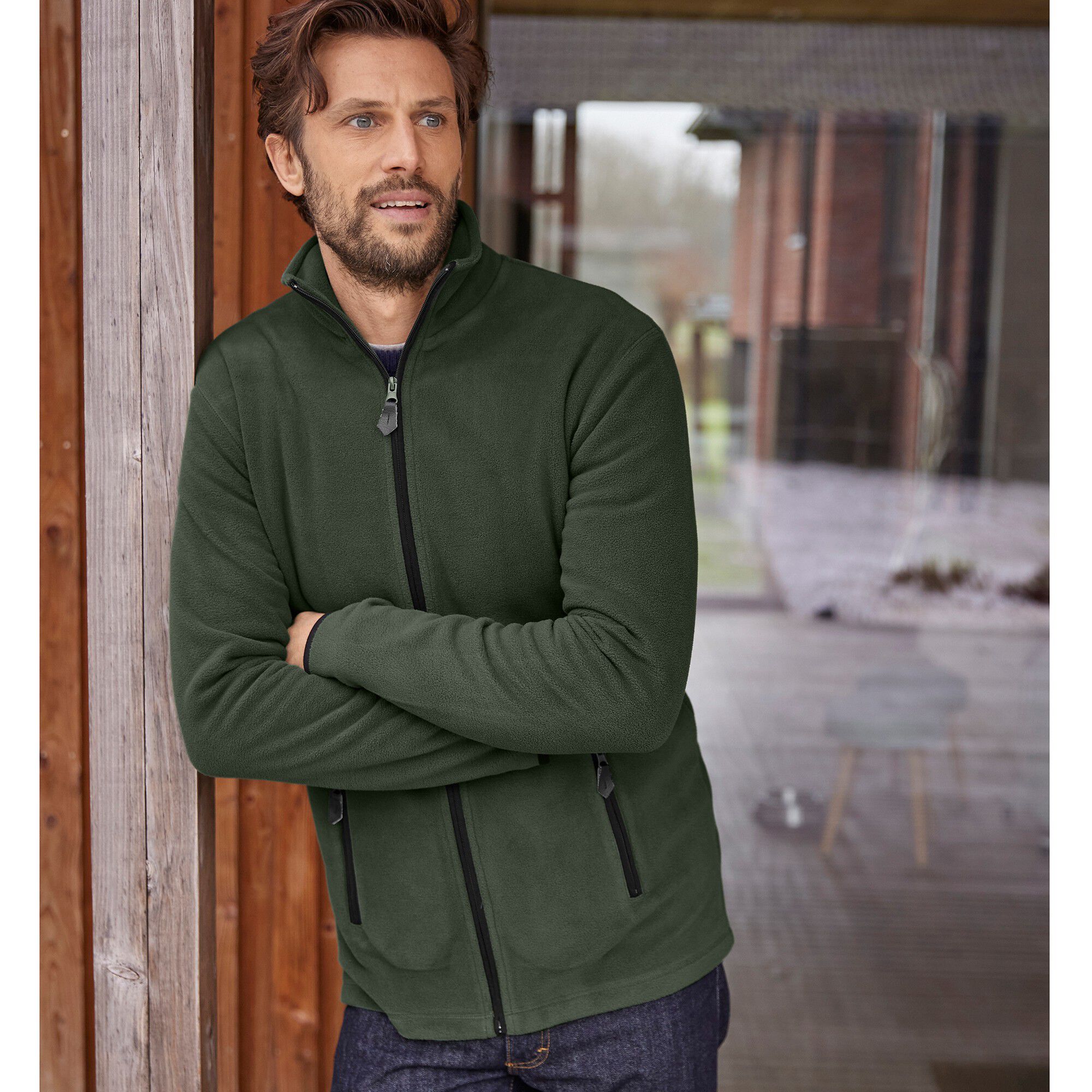 Blouson zippé maille micropolaire