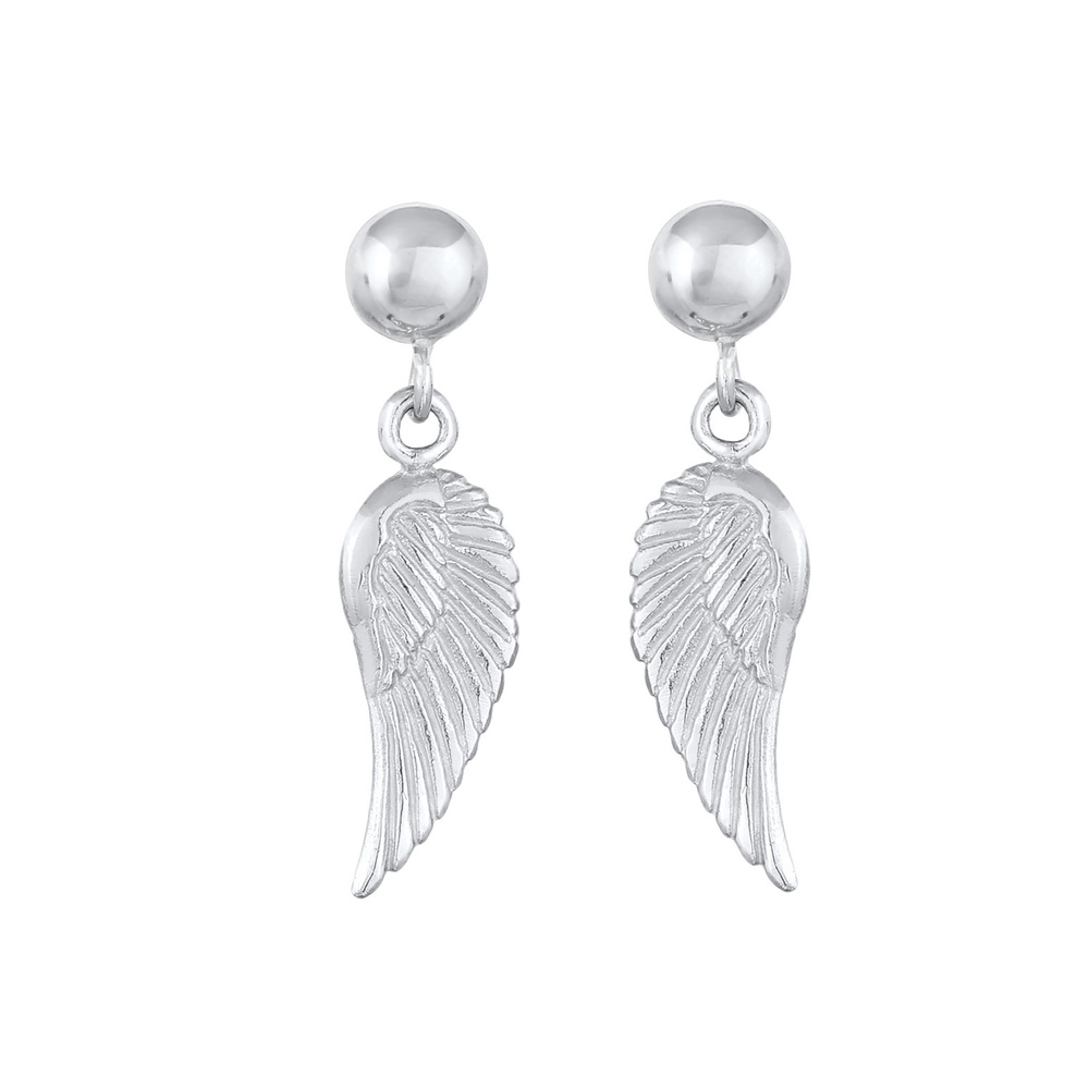 Elli Elli Boucles d'Oreilles Femmes pendentif d'ailes ange gardien basique en argent s Boucles d'oreilles