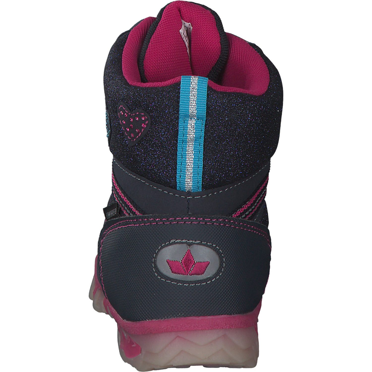 Geka Glitter V Blinky, Stiefel (Kinder), Kinder, marine/türkis/pink