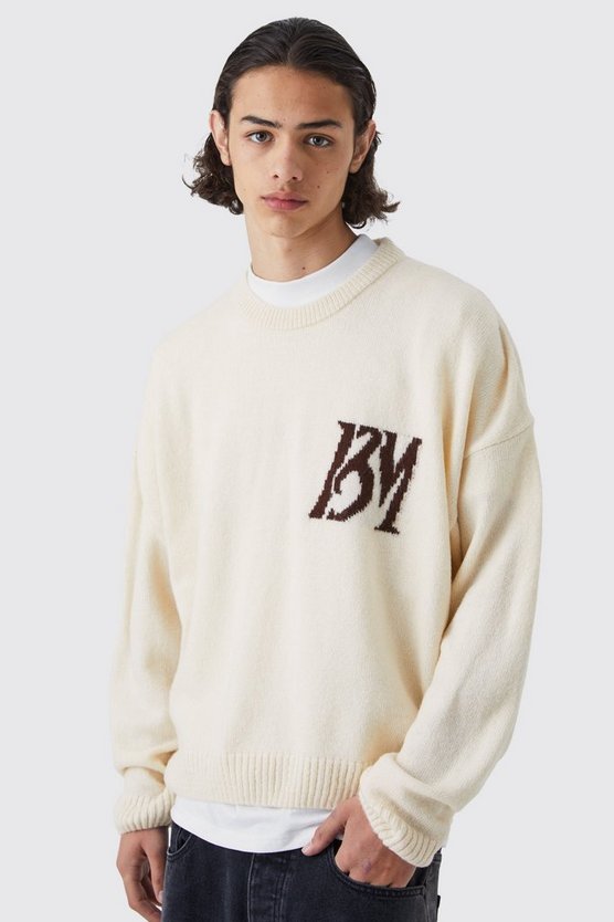 Kastiger Strickpullover