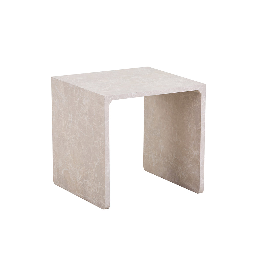 Home Deluxe HOME DELUXE Beistelltisch 3er Set IRIMA – Marmor Beige