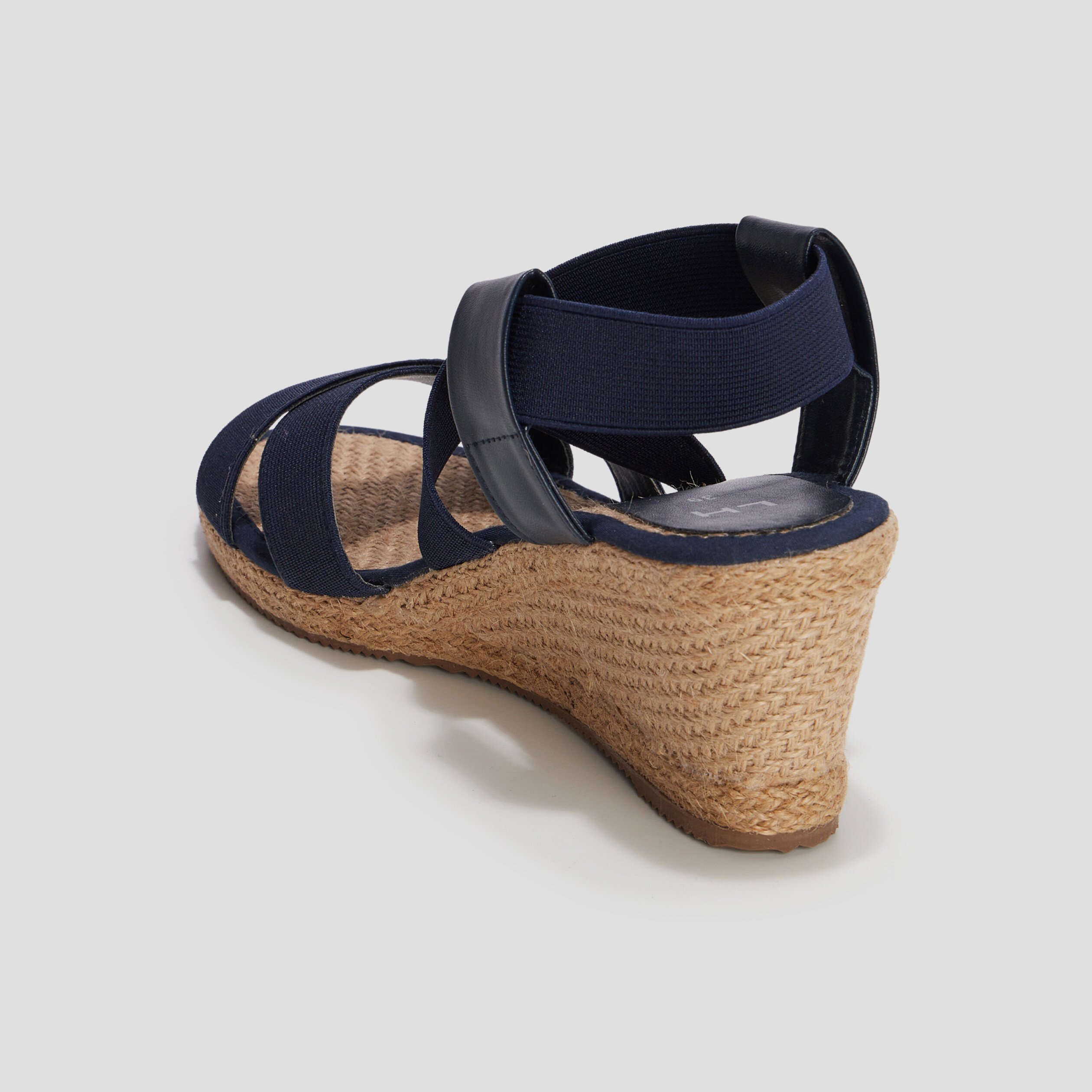 Sandales compensées bleu femme | La Halle