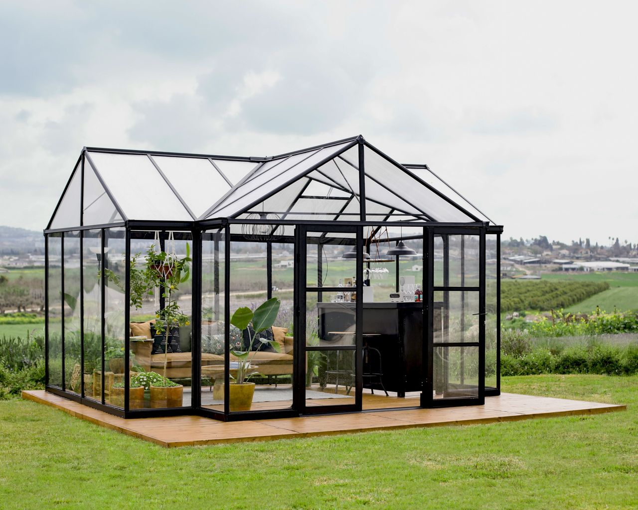 Canopia by Palram Triomphe Gardenchalet, schwarz, 16 m²