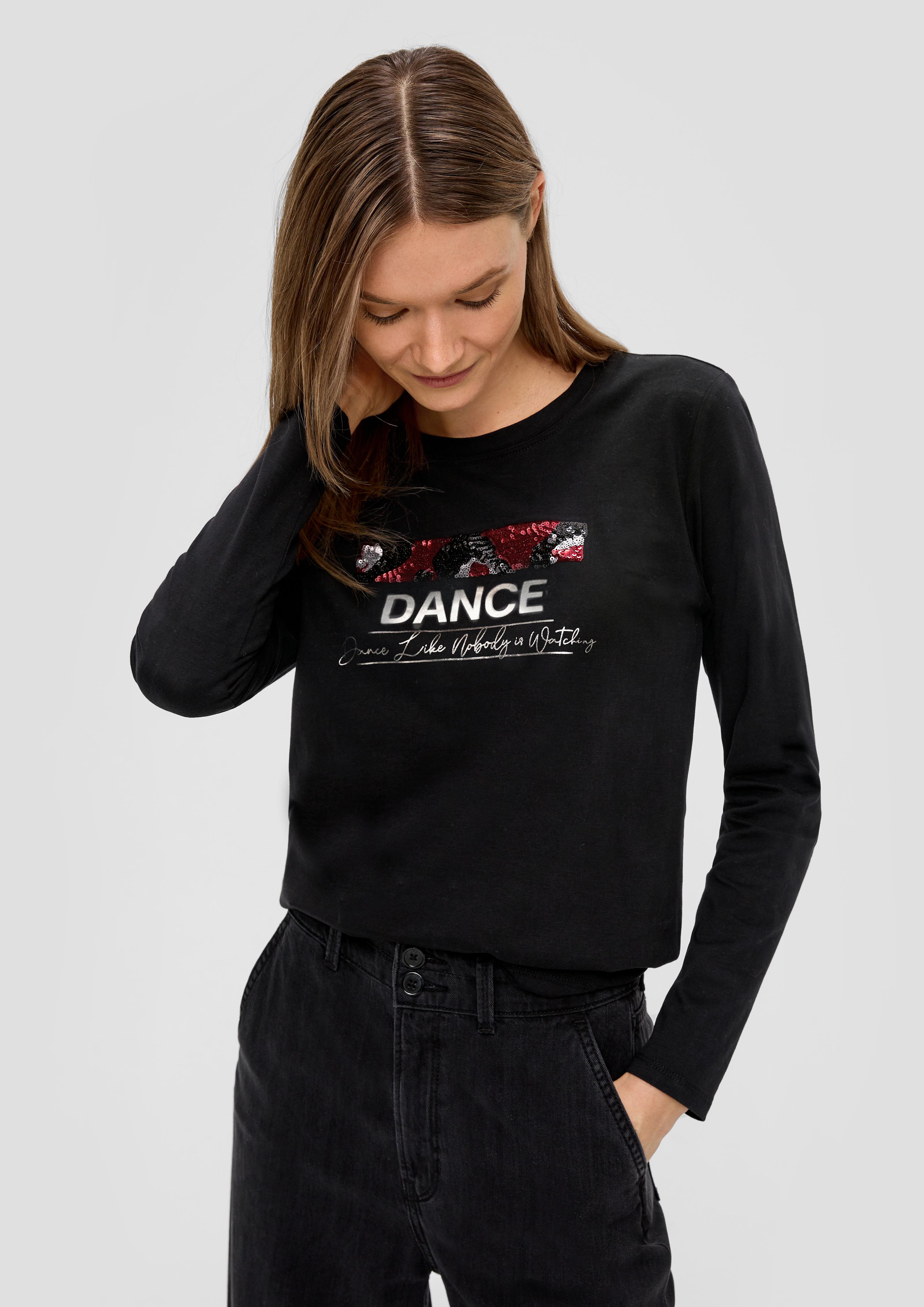 Longsleeve mit Pailletten  2138911-99D0
