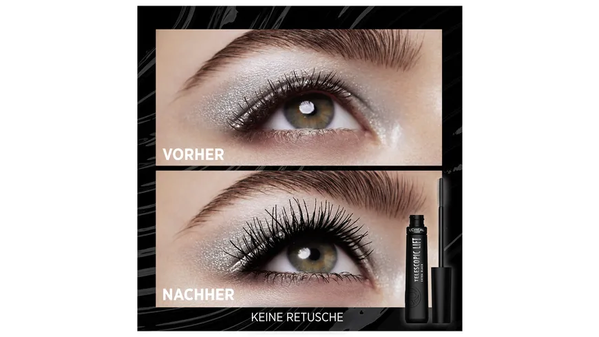 L'Oréal Paris Telescopic Lift Mascara Extra Black 9.9 ml 0 - Schwarz