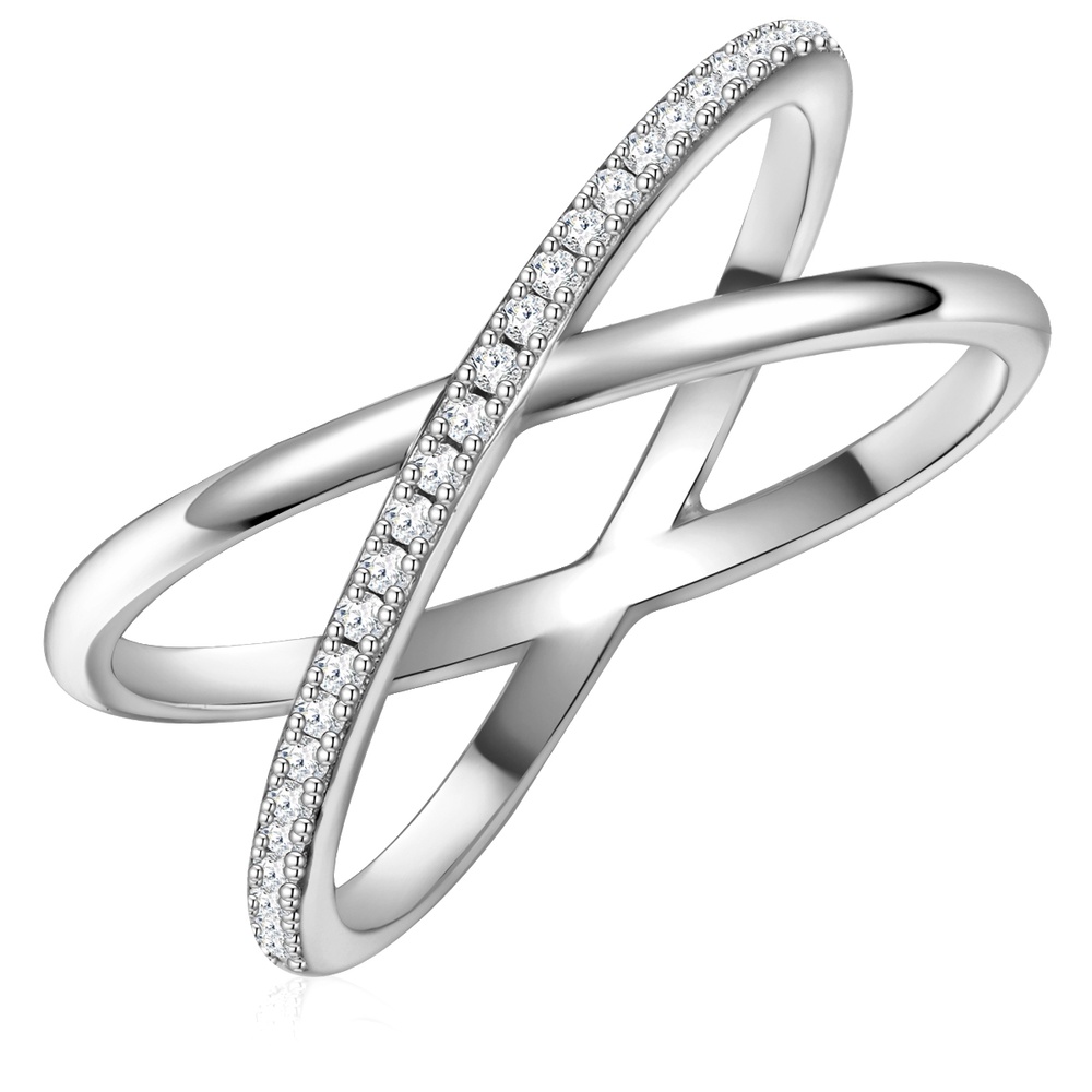 Glanzstücke München Bague en argent Argent sterling Oxyde de zirconium (CZ) en Argent Bague