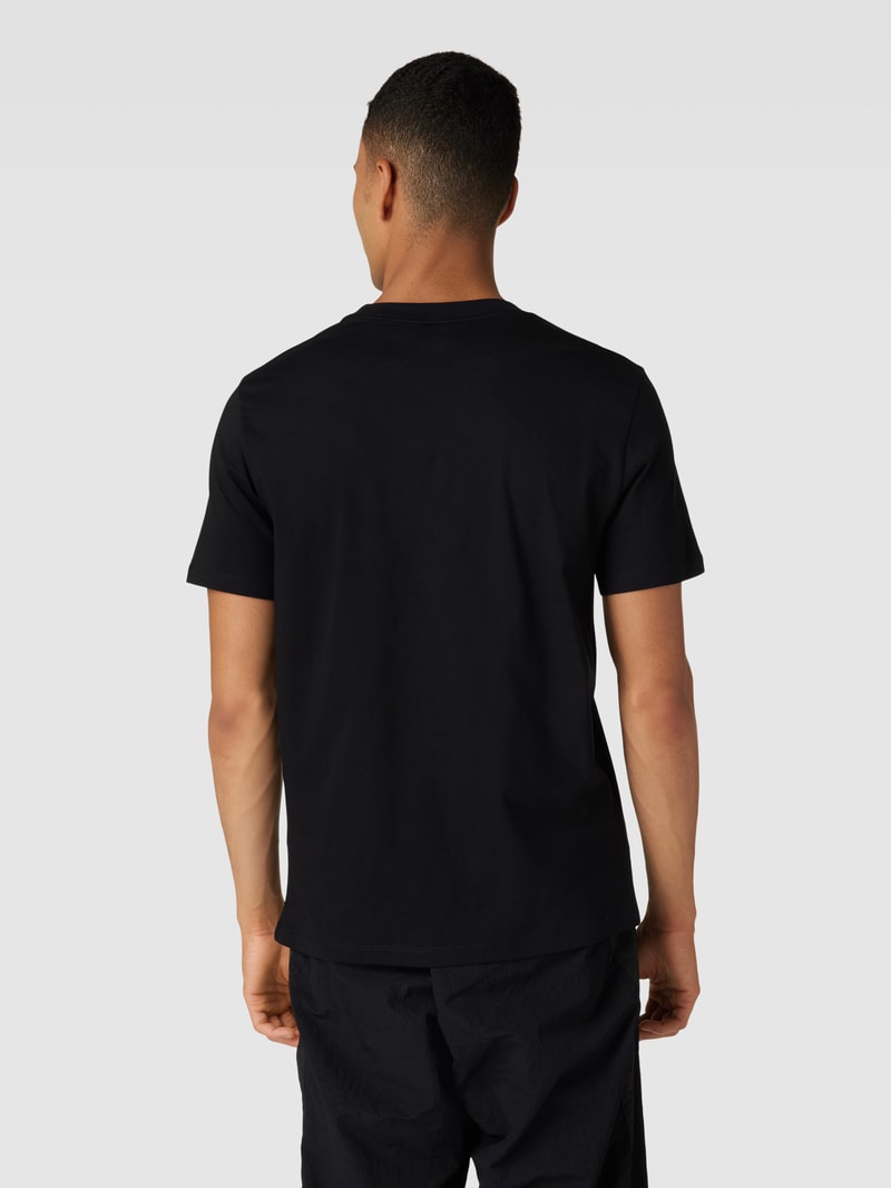 T-Shirt mit Motiv-Print Modell 'Darpione' in schwarz