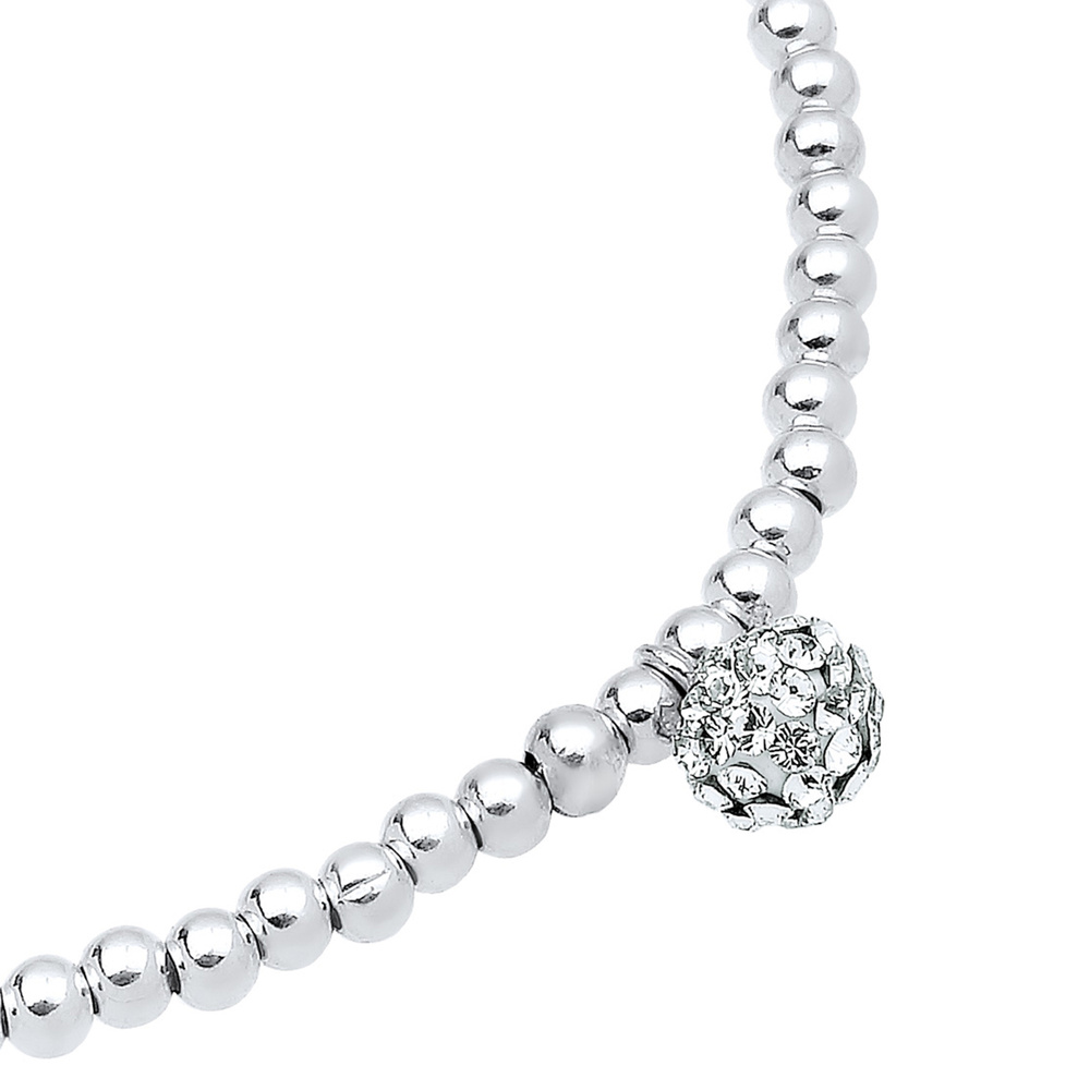 Elli Elli Bracelet Femme Pendentif Coeur Engagement avec Cristaux en Argent Sterling 9 Bracelet