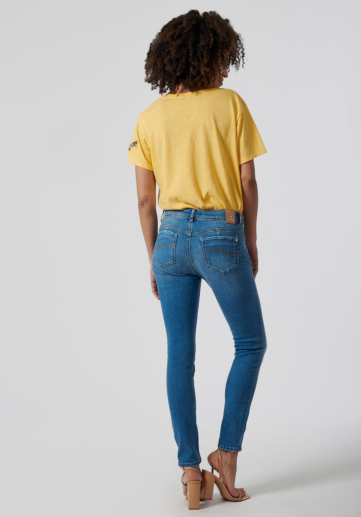 FIONA  T-shirt jaune Femme 100% coton
