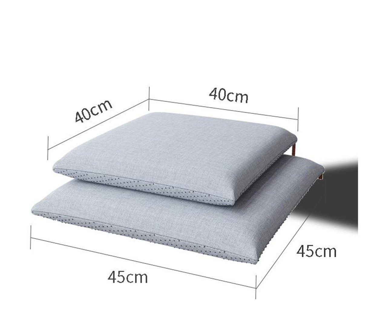SCOHOME Stuhlkissen Sitzkissen Stuhl - Stuhlkissen 2er Set, 40x40/45x45 cm, Stuhlauflage, Sitzpolster für Haus, Garten