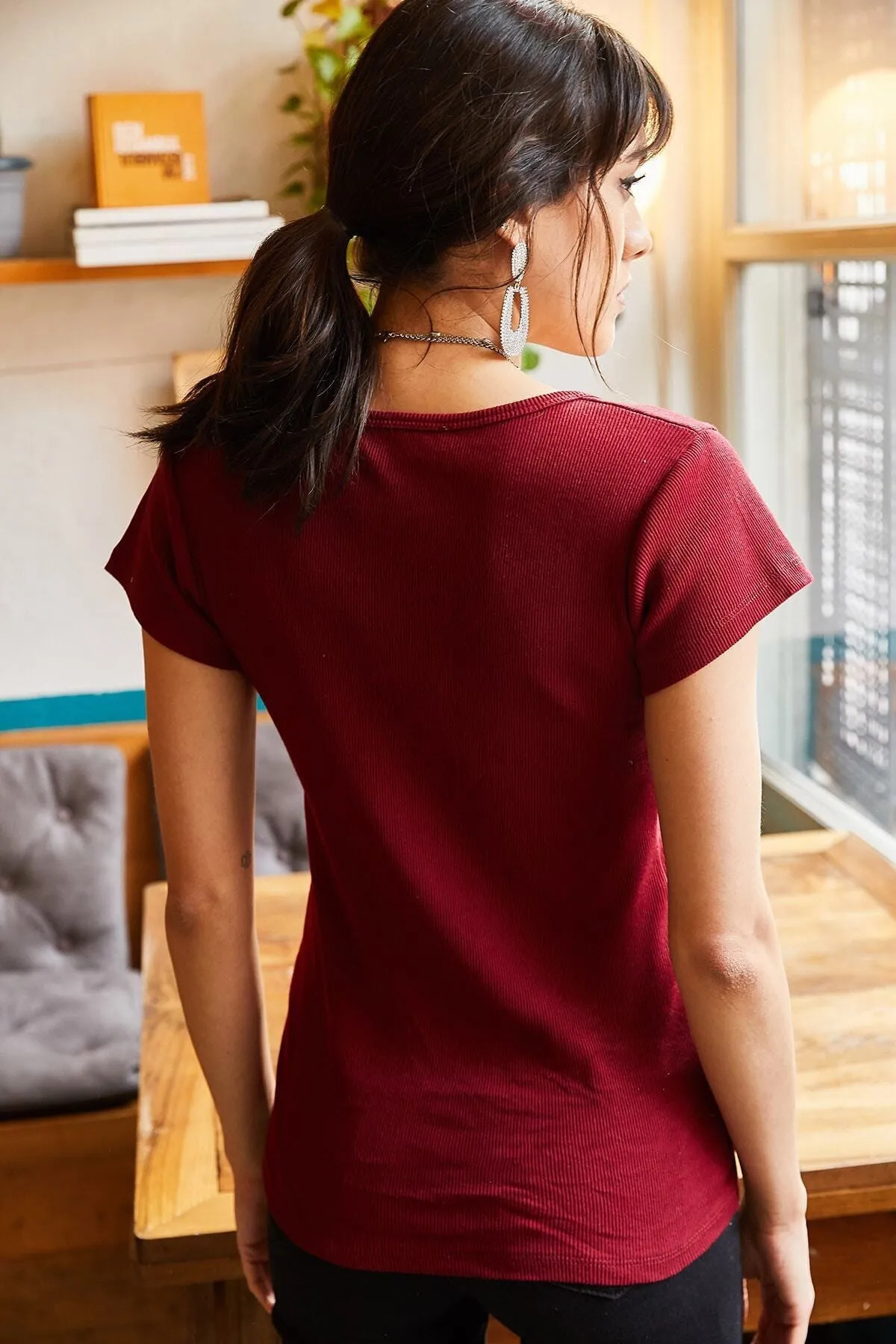 Olalook  Damen Cherry Rotten Snap-On Camisole T-Shirt BLZ-19000171