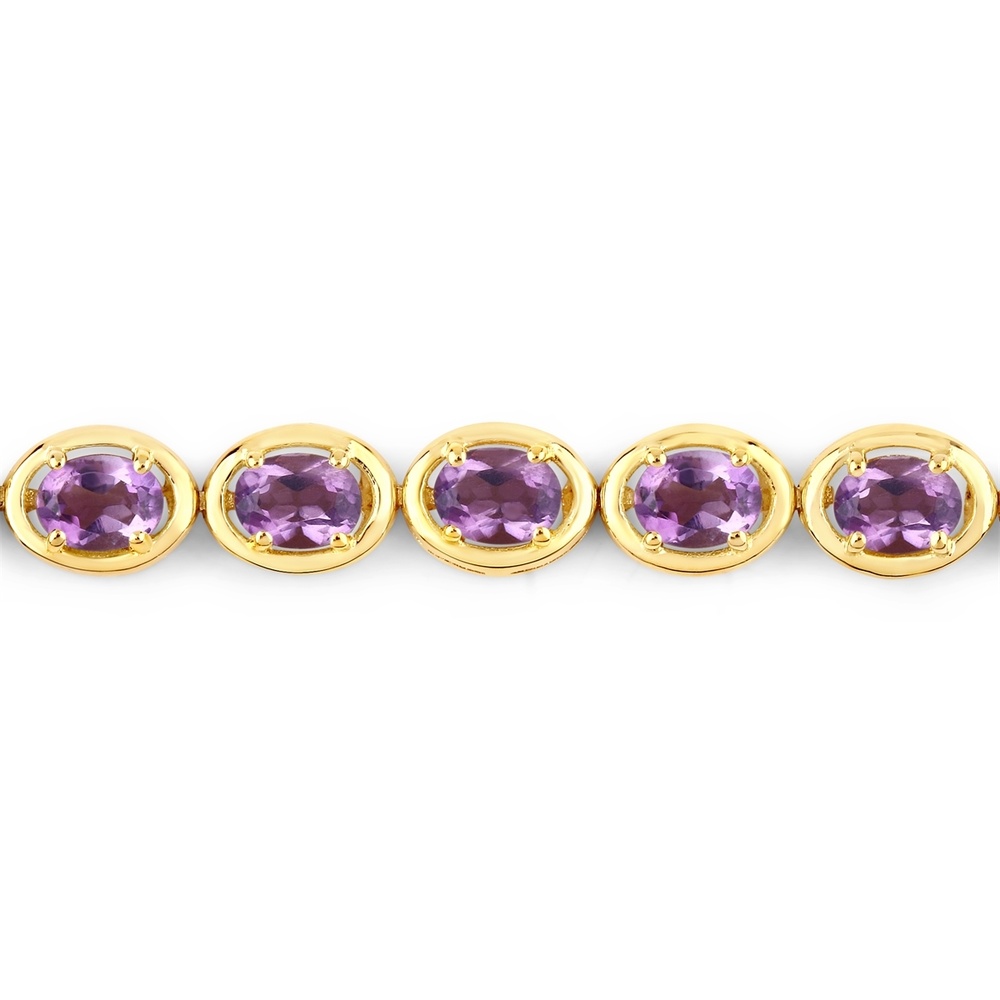 Rafaela Donata Bracelet Argent sterling Améthyste en Or jaune Bracelet