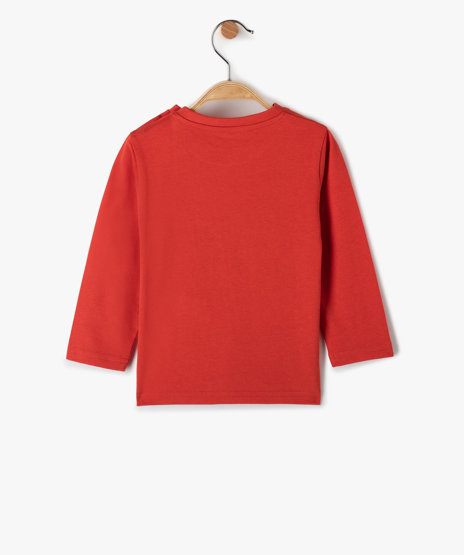 Tee-shirt bébé Garçon à manches longues avec message rouge | GEMO