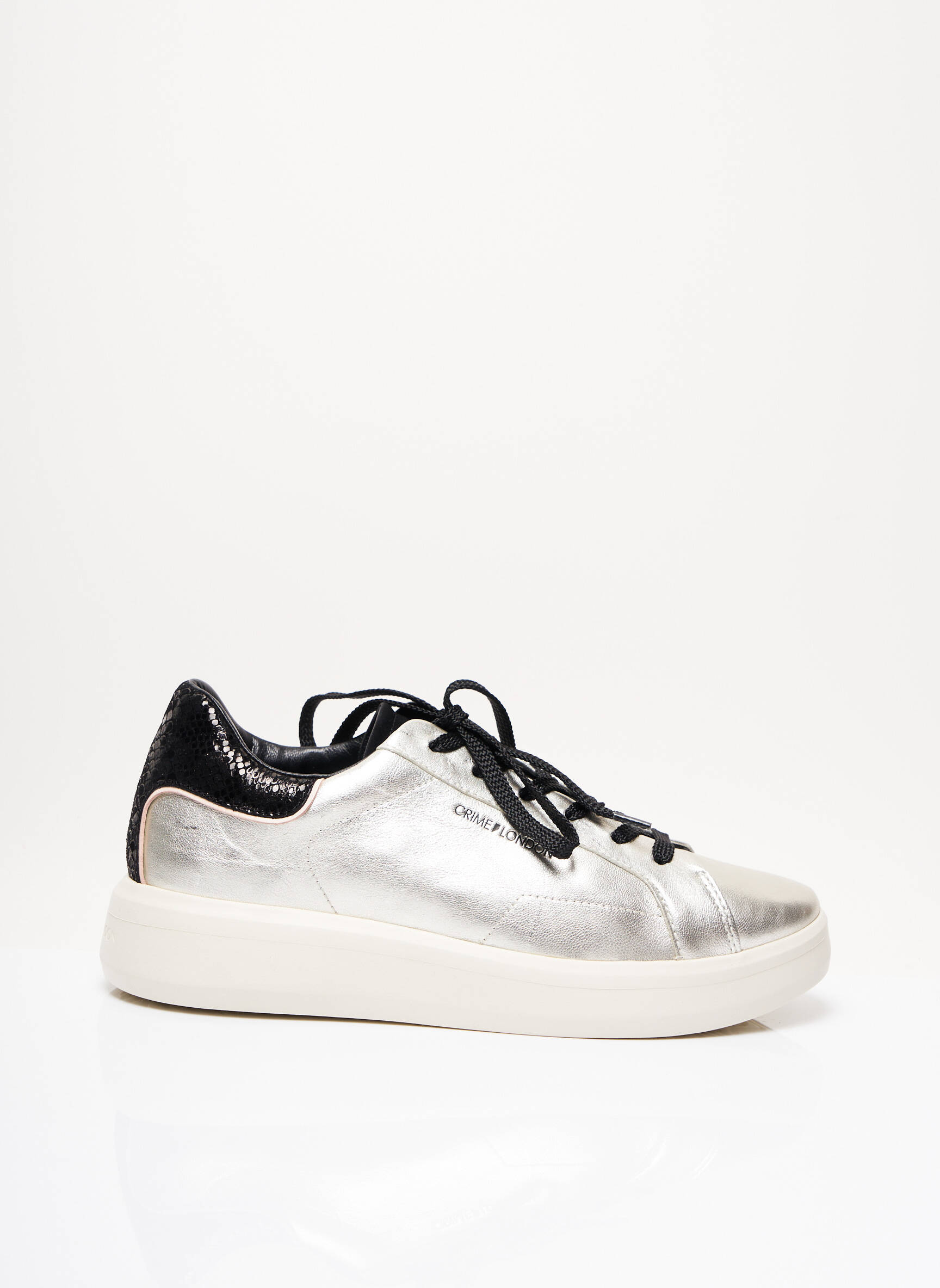 Crime London Baskets Femme couleur gris