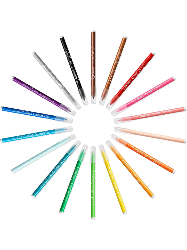 Bic Kids Stifte Set: 60 Filzstifte & 60 Buntstifte zum Malen, 120er Malkiste günstig kaufen onesize