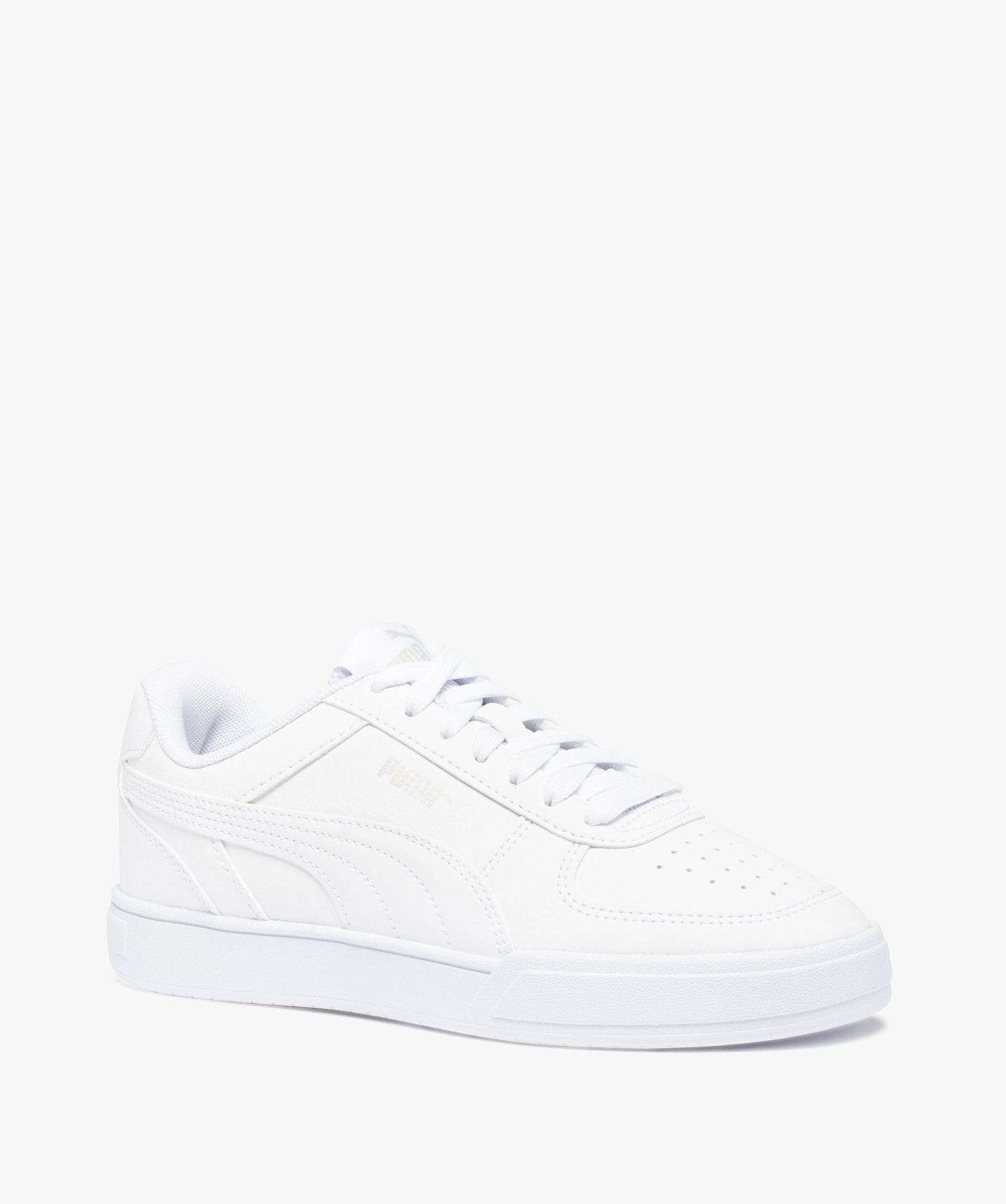 Baskets Garçon unies à lacets – Puma Caven blanc | GEMO