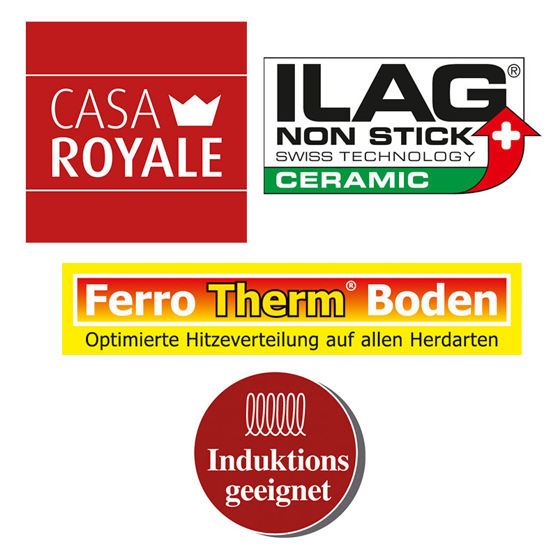 Casa Royale Profi-Keramik-Bratpfanne CALABRIA, ø 24 cm