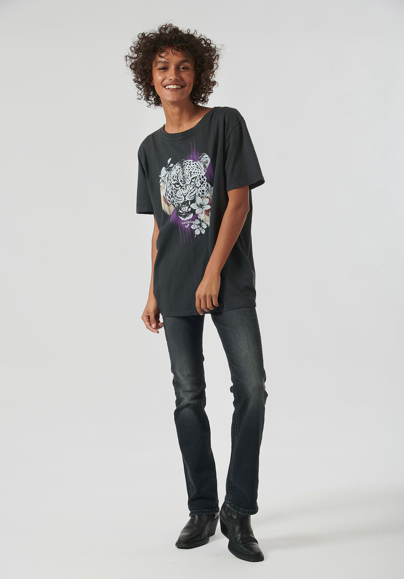 LEOPA  T-shirt Femme 100% coton