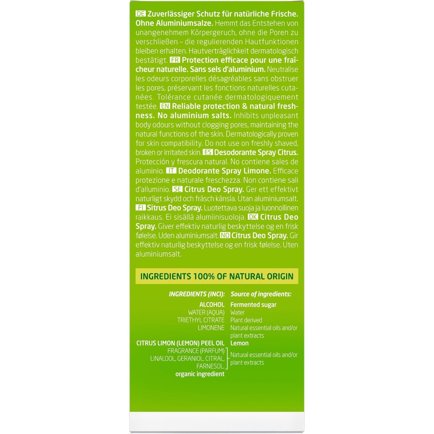 Citrus Fresh Deo Spray