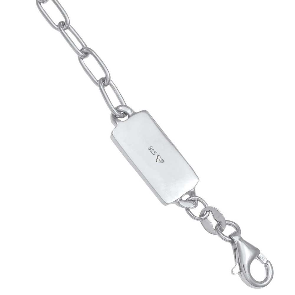 KUZZOI KUZZOI Collier Herren Gliederkette Oval Basic Fein 925 Silber collier