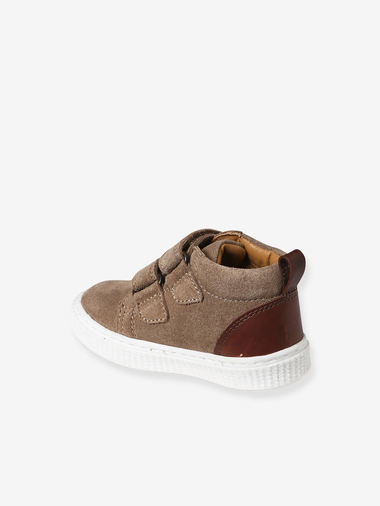 Vertbaudet Jungen Baby Boots, Klettverschluss - karamell