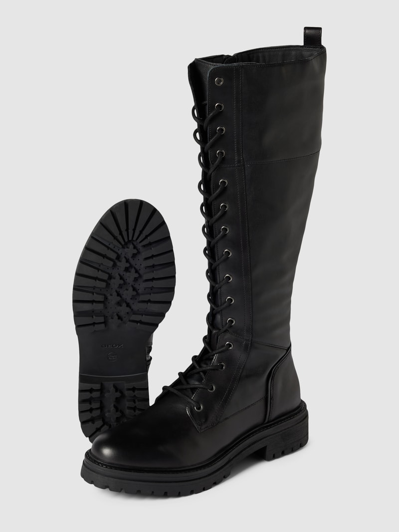 Boots aus Leder Modell 'IRIDEA' in schwarz