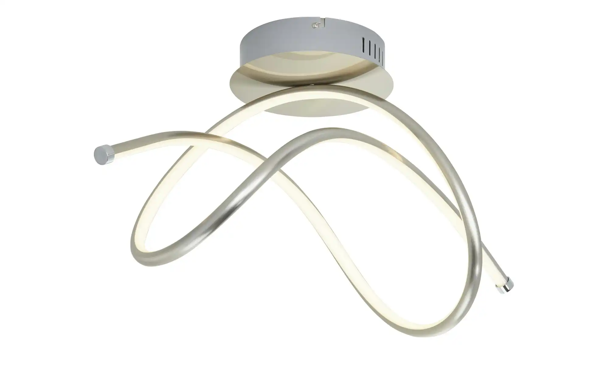 Paul Neuhaus LED-Deckenleuchte, Nickel-matt, geschwungen