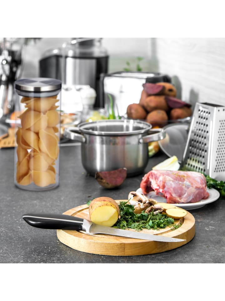 relaxdays 3x Vorratsglas in Transparent - 1,3 l günstig kaufen onesize