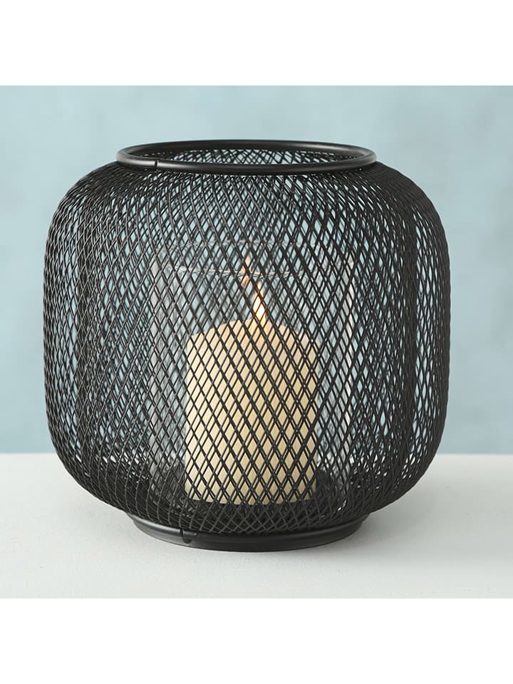 Boltze Windlicht ''Seoul'' in Schwarz - (H)16 x Ø 18 cm günstig kaufen onesize