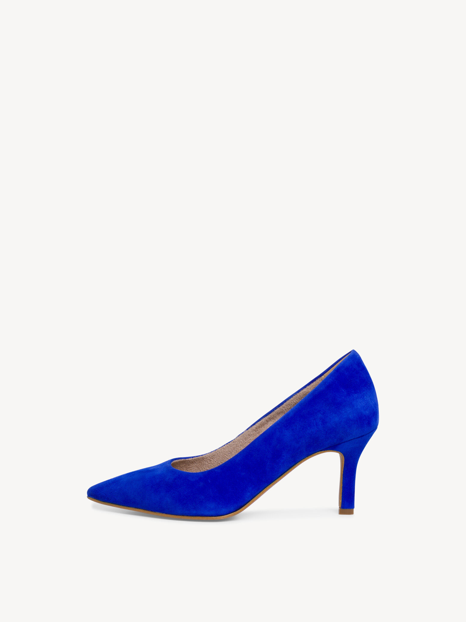 Escarpin en cuir - bleu