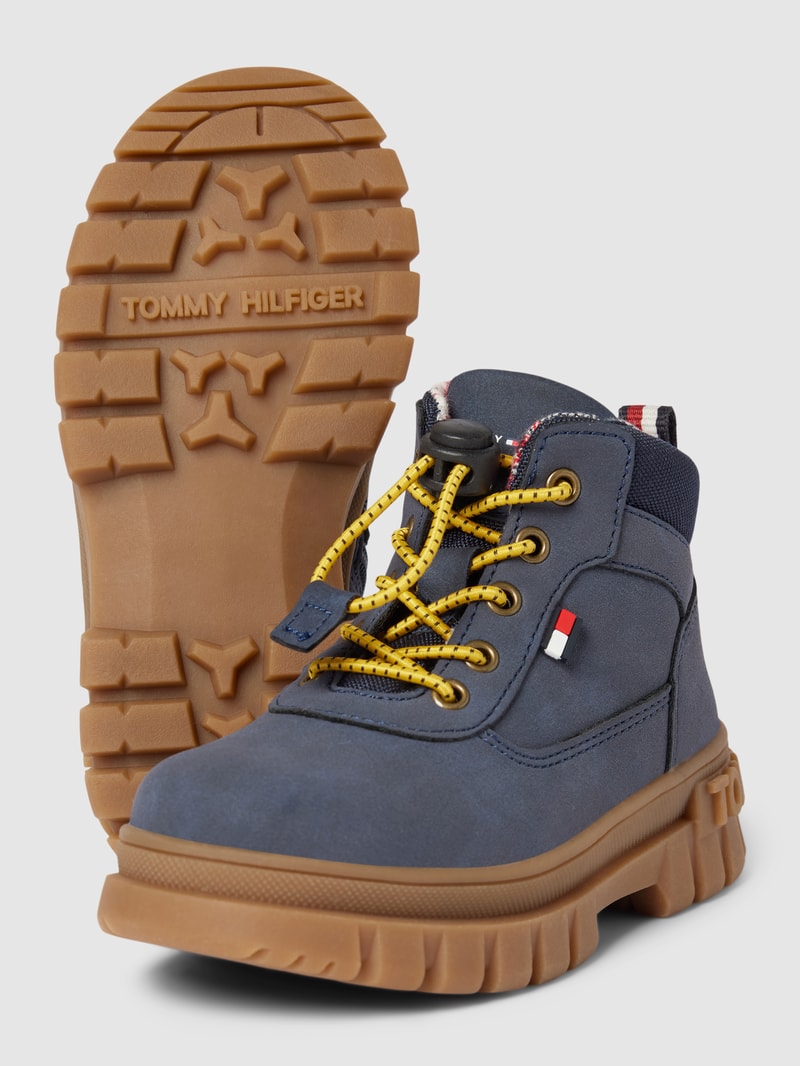 Boots mit Schnürverschluss Modell 'MICHIGAN' in marineblau