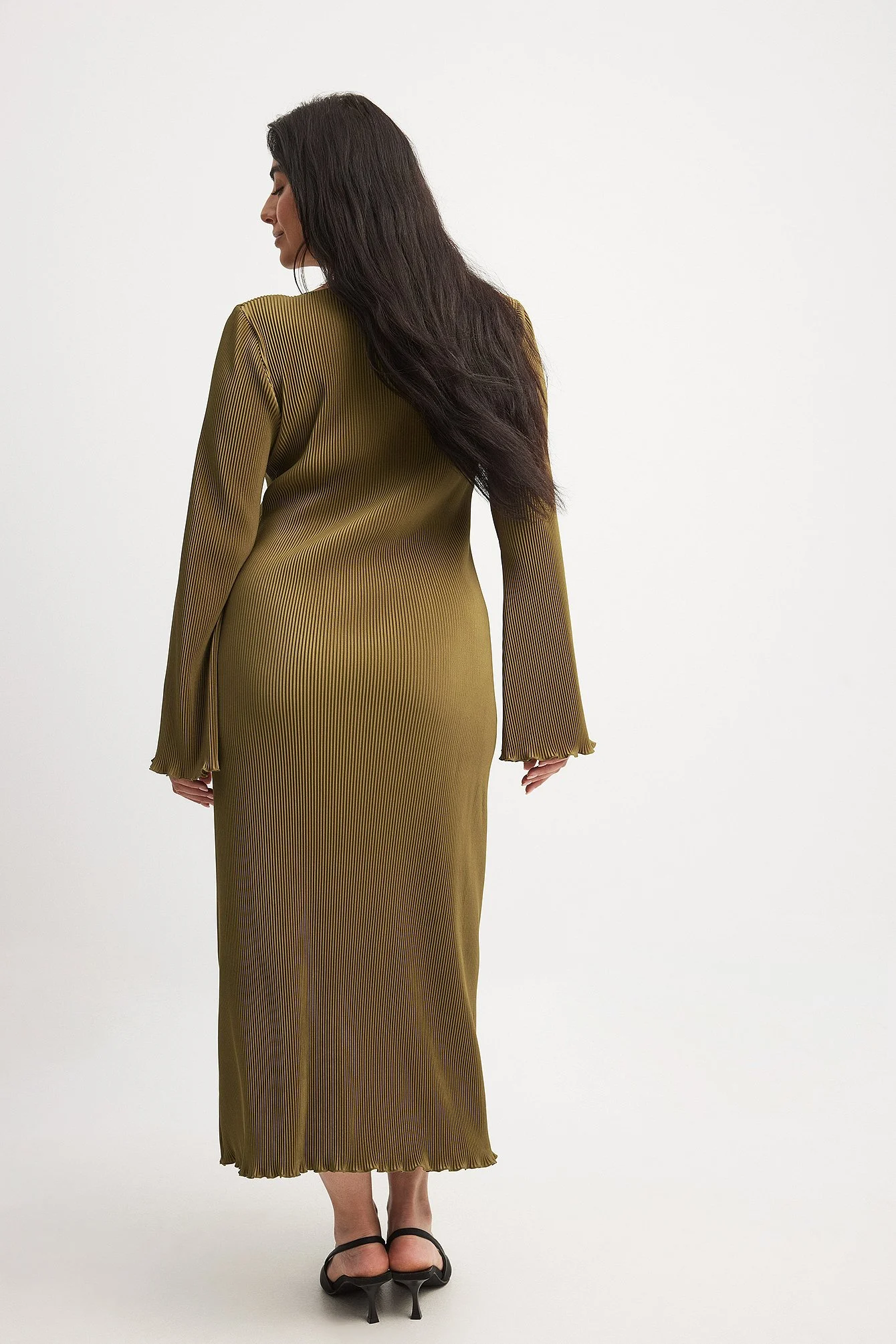Midikleid mit Falten