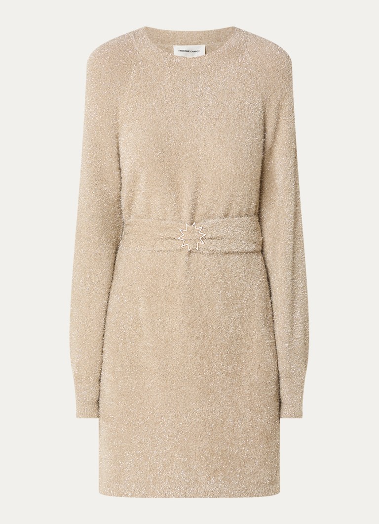 Fabienne Chapot Kim mini dress with lurex and belt