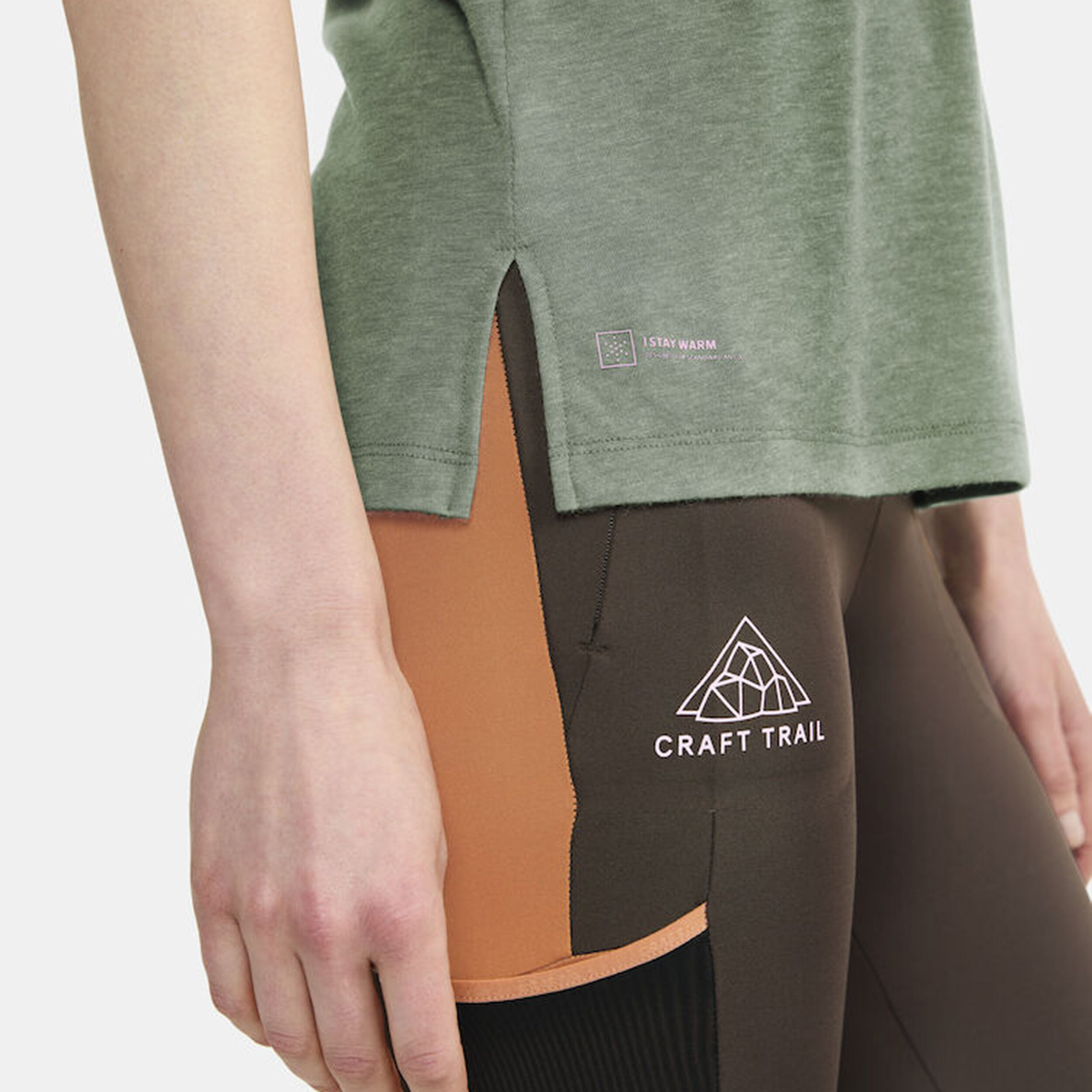 Pro Trail Woolsleeve Laufshirt Damen - Grün