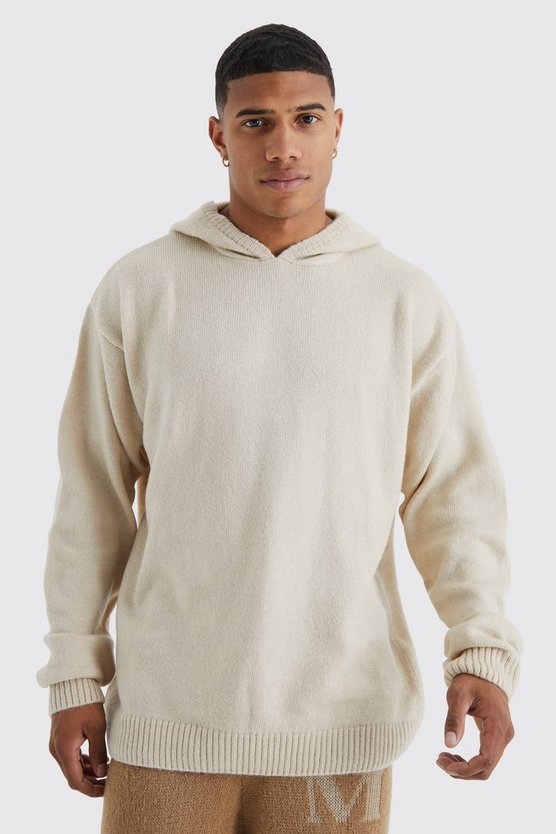 Oversize Strick-Hoodie