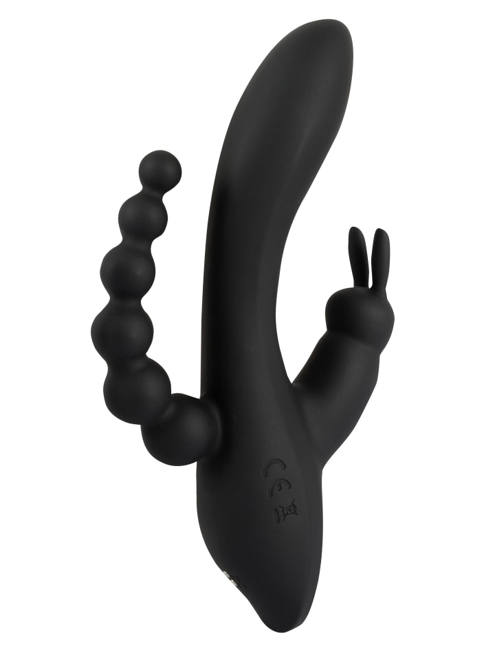 Sweet Smile Vibrator Triple G-Spot Vibrator in schwarz günstig kaufen 20,7 cm
