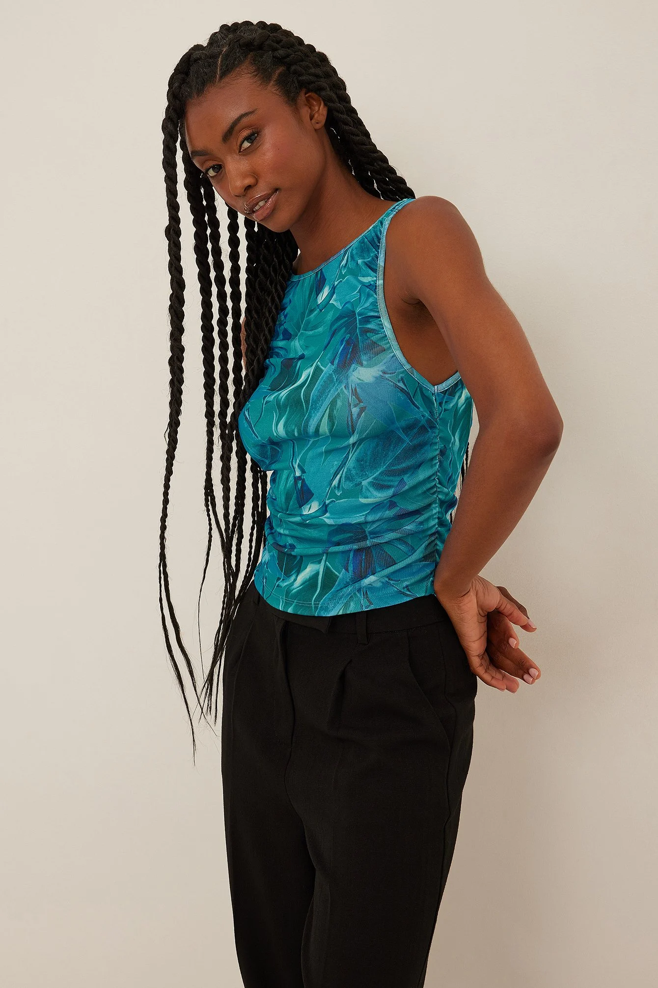 Singlet mit gerafftem Detail