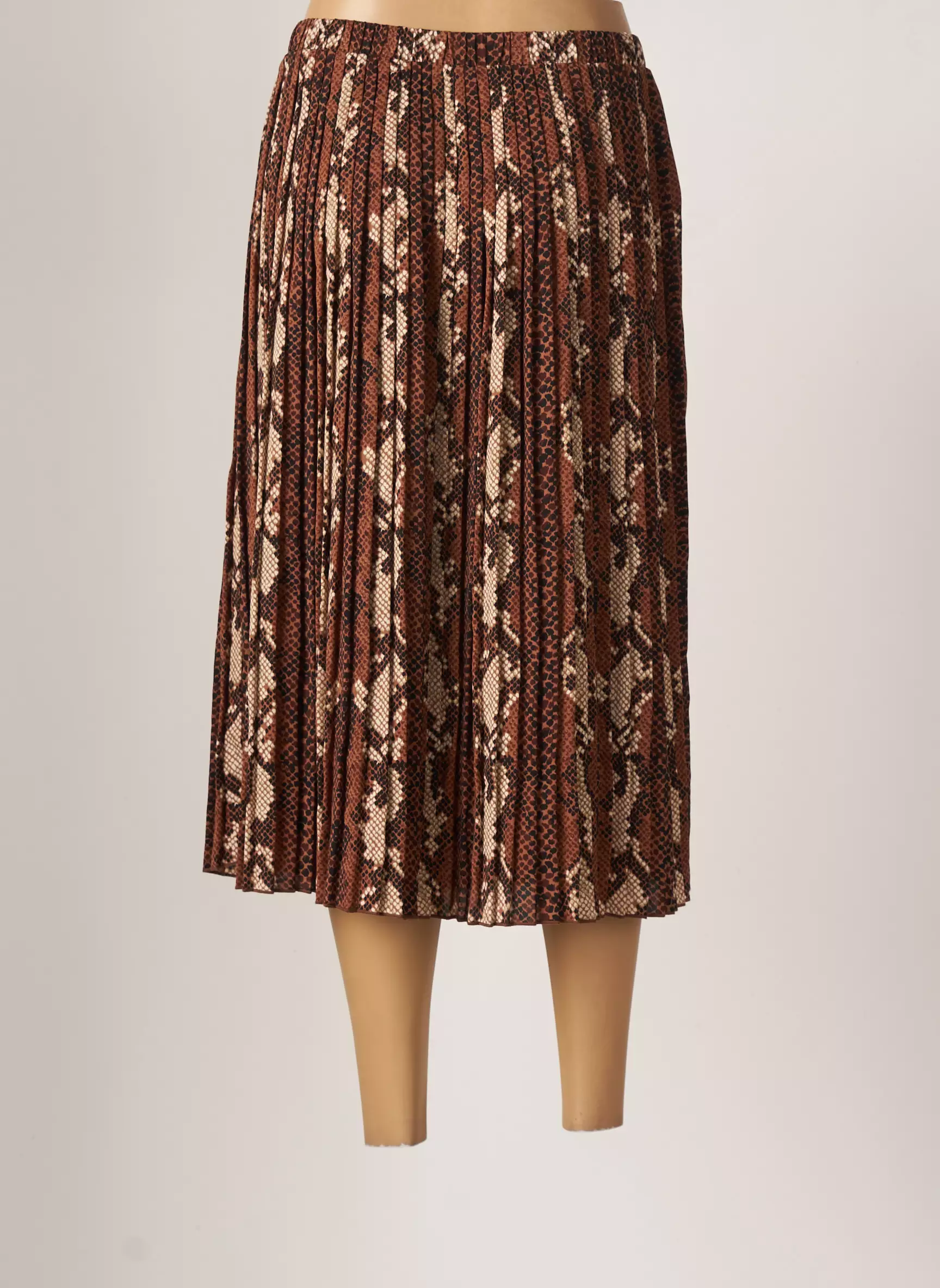 Vila Jupes Mi Longues Femme couleur marron