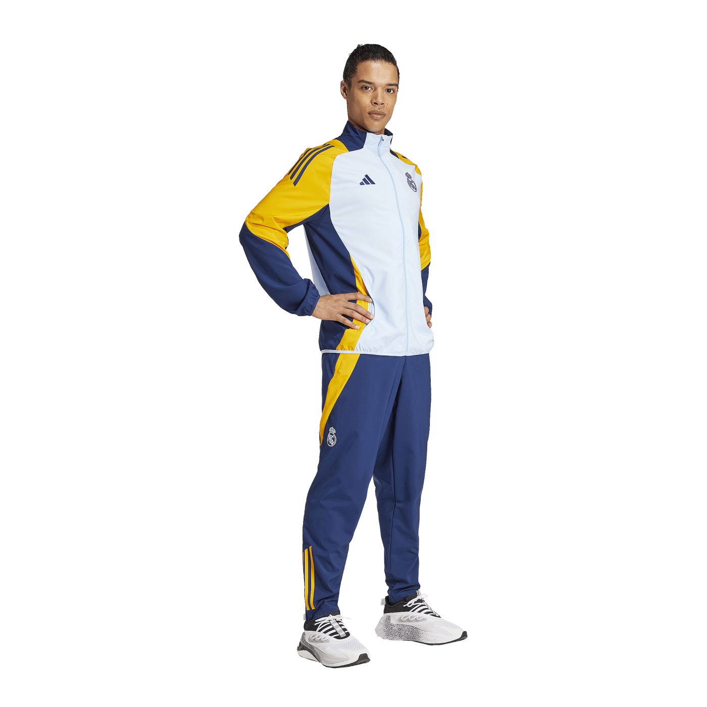 adidas Real Madrid Prematch Hose 2024/2025 Blau
