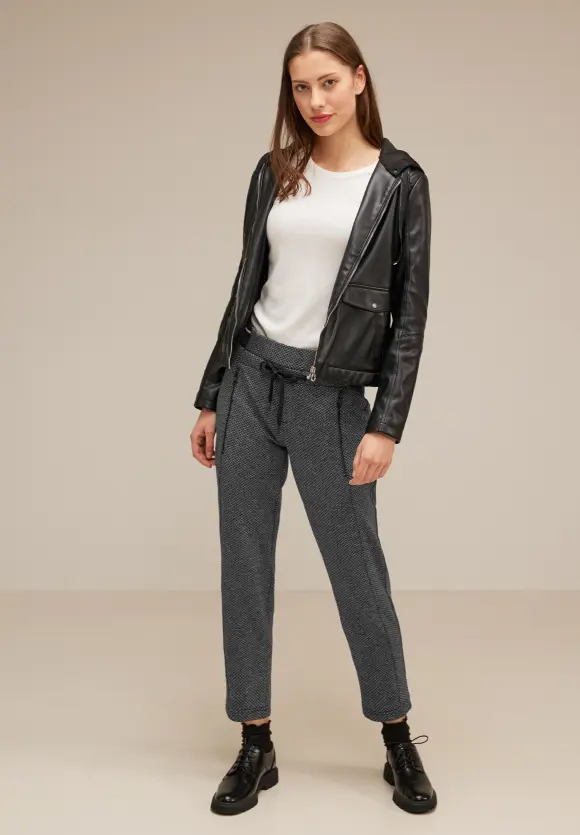 Street One Loose Fit Jacquard Joggpants